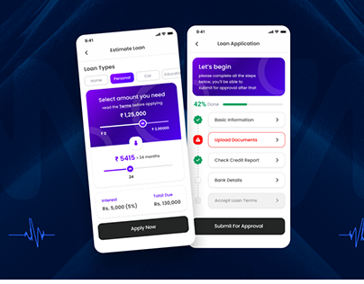 Design Loan Apps - Digital Fintech Mobile UI Design