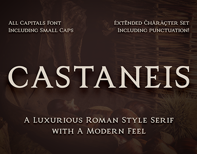 Castaneis - A Luxurious Romanesque Serif Font