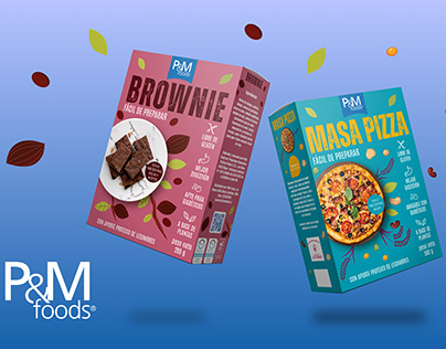 Packaging Brownie - Masa Pizza para P&M Food