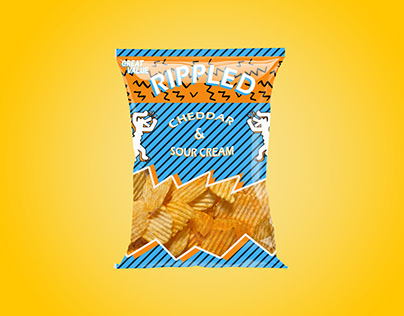 chip bag mockup design