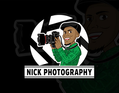 photographer mascot logo