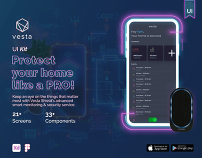 Vesta - Smart Home App UI Kit