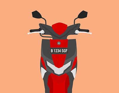 Front Look Soul GT 125 Red