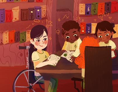 Children at the Library