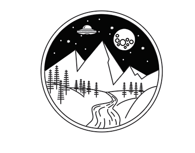 Mountain Vector Badge
