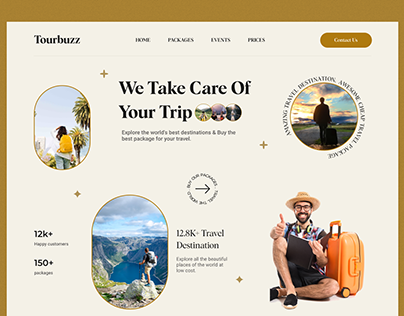 Tourbuzz-Travel landing page
