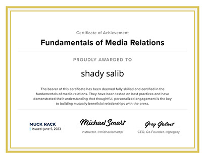 Fundamentals of Media Relations