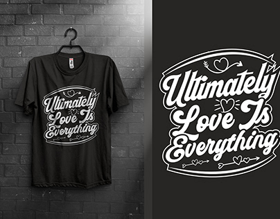 custom typography t shirt design