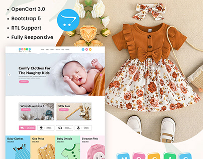 Magic - Baby Cloths Responsive OpenCart Template