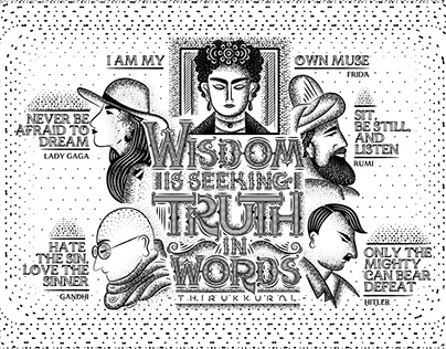 Wisdom | Thirukkural Illustrative Lettering