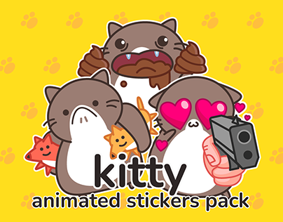 Kitty - Animated sticker pack