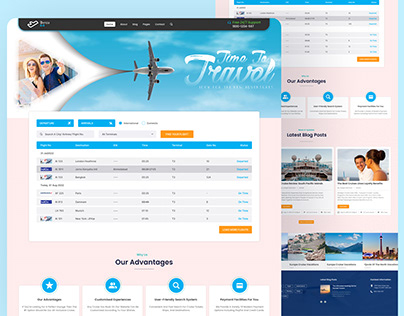Flight Booking Website Design