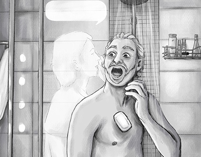 Ghost Stories Illustration -Shower Whisper