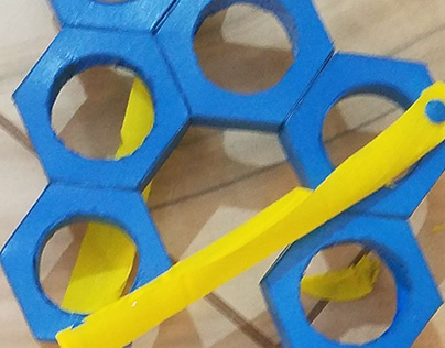 Hexagon Roller coaster - Toy design Mockup