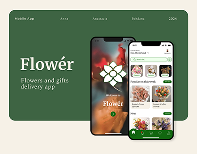 Flowér. Flowers and gifts delivery app