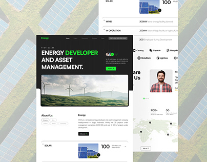 Solar Power Landing Page UI Design
