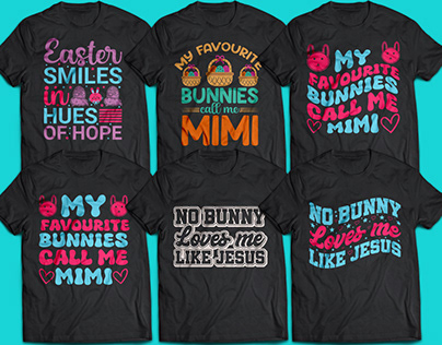 Easter sunday t-shirt design bundle || T-shirt design