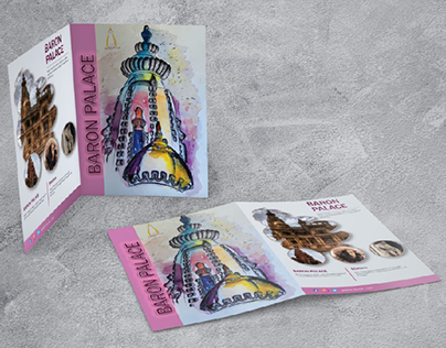 flyer design for Baron palace