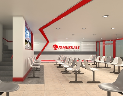 PAMUKKALE COACH COMPANY - Ticket Office Interior Design