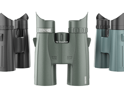 Steiner hx binoculars 3d model and realistic rendaring