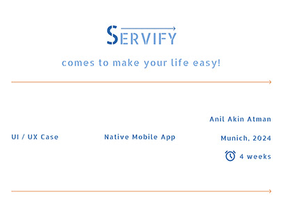 Native Mobile App I SERVIFY - Service App