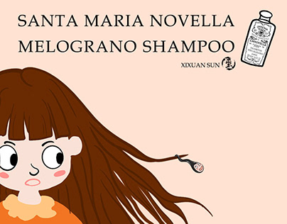Melograno Shampoo Advertising Design