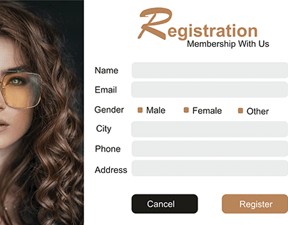 Registration Form web design