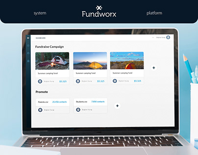 Fundworx Website and Mobile App UI/UX Design