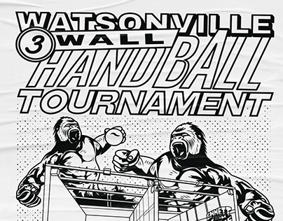 Watsonville 3 Wall Handball Tournament - Poster Design