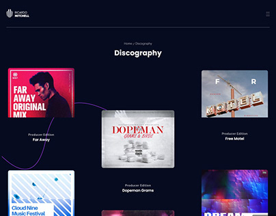 DJ Website (Discography Page)