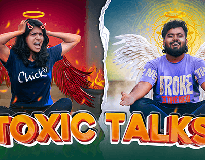 Toxic Talks Thumbnail Design | Eruma Saani