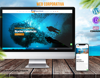Pagina web para Buceo Valencia (WordPress + DIVI + Woo)