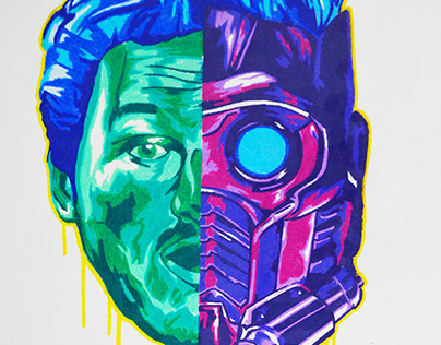 Starlord/Peter Quill Combo Drawing