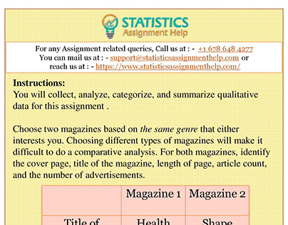 Quantitative Data Analysis Assignment Help