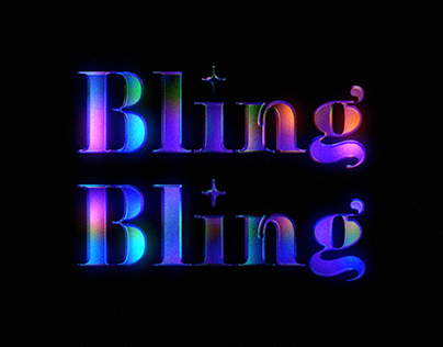 Bling Bling - Type Design