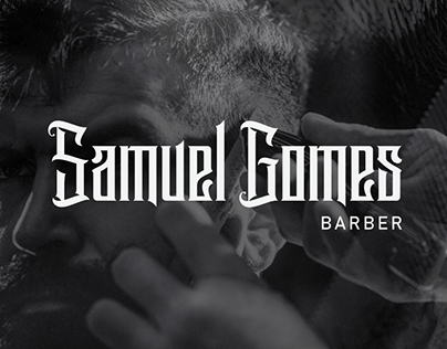 SAMUEL GOMES | BARBER LOGO