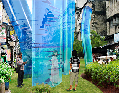Pocket park concept (Japan 2009, with Zoha Mamun)