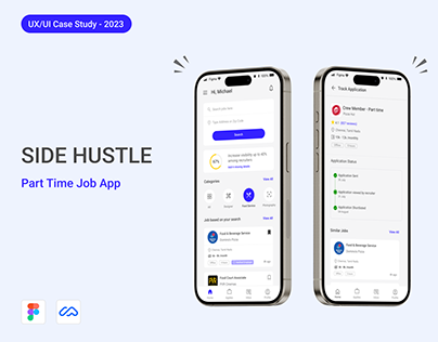 Side Hustle - Part Time Job App | UX/UI Case Study