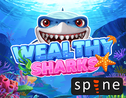 WEALTHY SHARK - Slot Game Animation