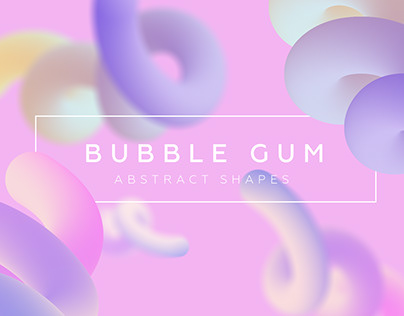 Bubble Gum Gradient Shapes