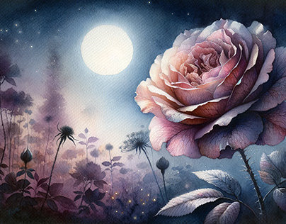 Moonlit Rose by Aravind Reddy Tarugu