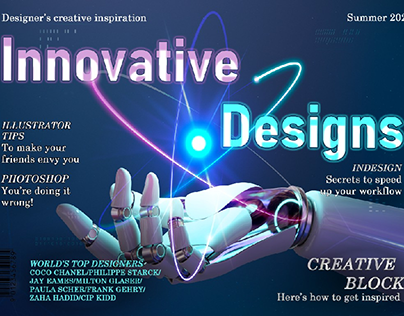 technology magazine cover design