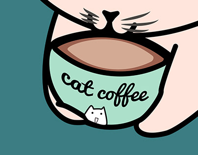 Cute Coffee Mug Cat
