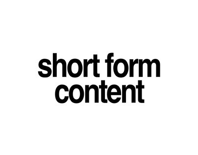short-form content (tiktok/shorts)
