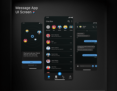 Message App UI Screen