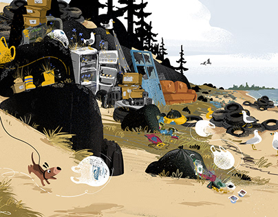 Sebastian and the Sea of Waste- picture book