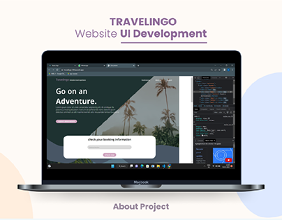 Project thumbnail - TRAVELINGO Website UI Development