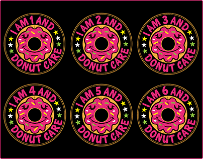 Donut Birthday T-shirts Design