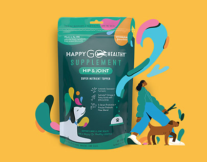 Dog Food Supplement Packaging Design & Illustrations