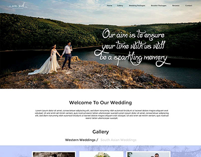 Project thumbnail - Wedding website